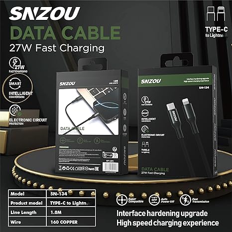 SNZOU THOR SERIES TYPE-C TO LIGHTNING SN-134