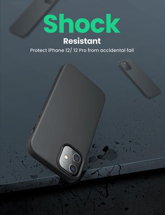 UGREEN SILKY SILICONE PHONE CASE FOR IPHONE 12 5.4"