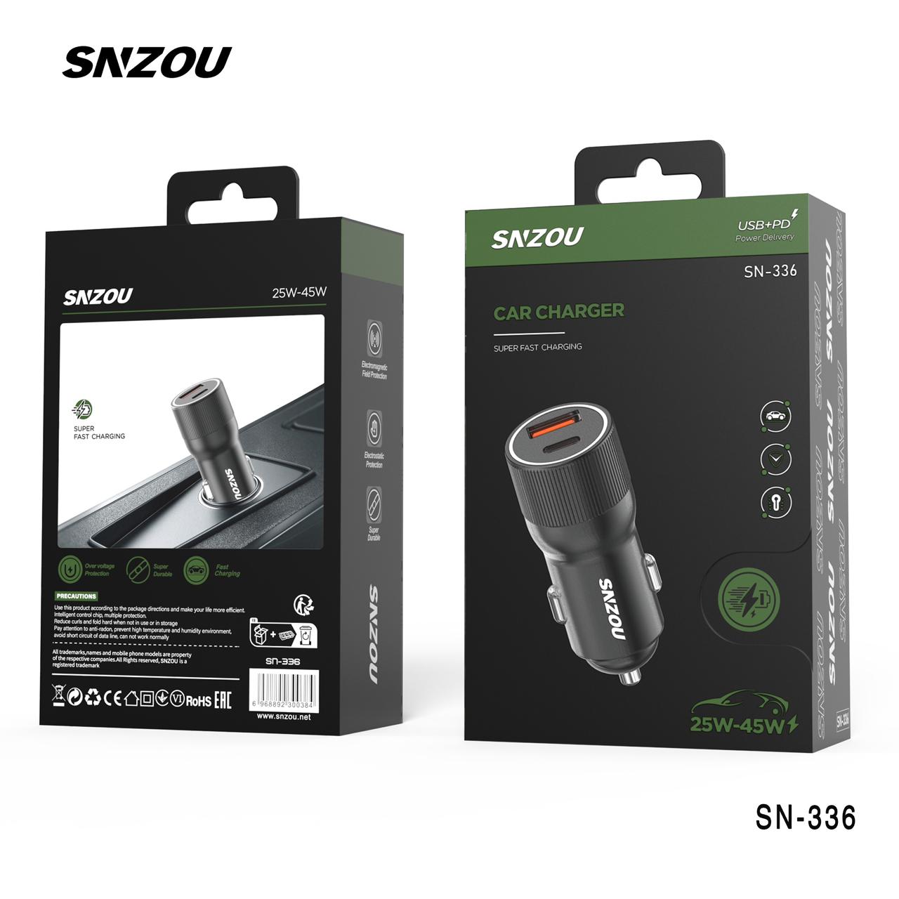 SNZOU SONIC car Charger (25W)-(45W) SN-336