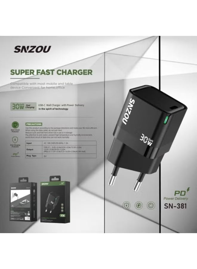 30W GaN teck EU PLUG