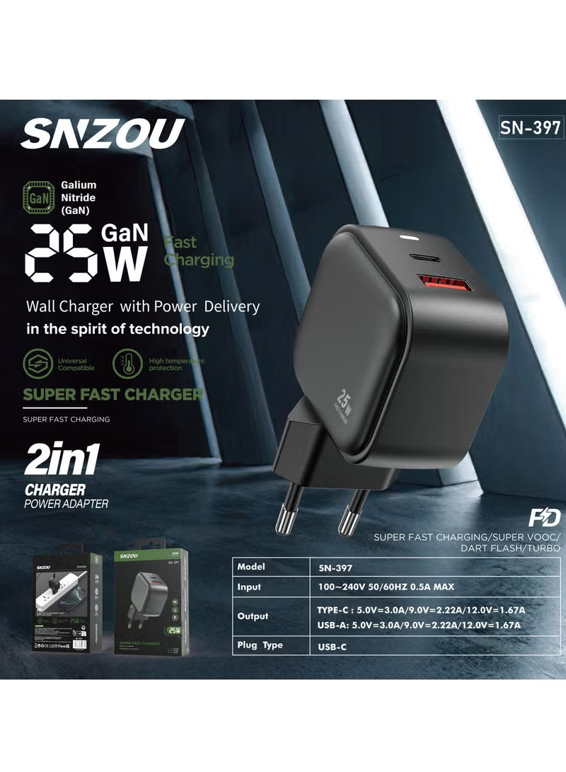 (25W) GaN teck EU PLUG SN-397
