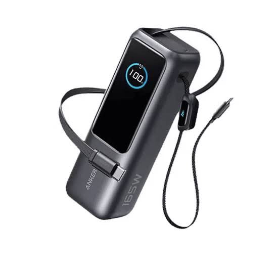 Anker Zolo Power Bank (25K,165W,Built-In USB-C),Retractable