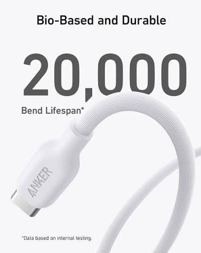 Anker 542 USB-C to Lightning Cable (Bio-Based 3ft)  - White