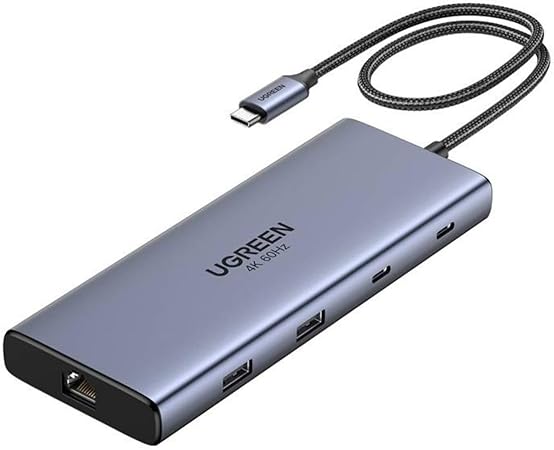 HUB Ugreen CM380 2xUSB C- HDMI/2xUSB 3.0/SD TF/USB C PD- pray