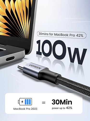 UGREEN USB-C to USB-C 2.0 100W Alu Case with Braid 3m