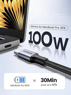 UGREEN USB-C to USB-C 2.0 100W Alu Case with Braid 3m