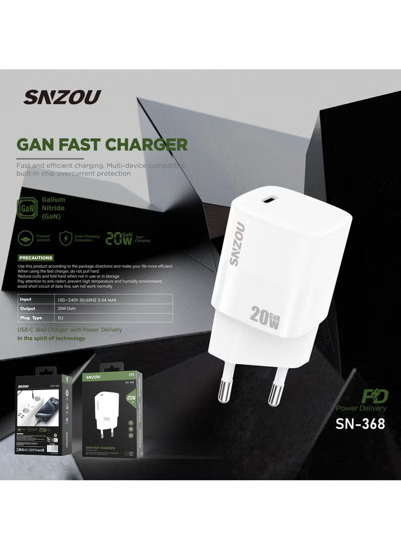 20W GaN teck EU PLUG SN-368