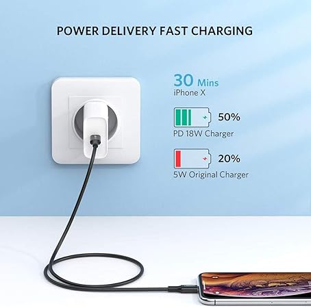 UGREEN USB-C TO LIGHTNING Fast Charging CABLE 2M Black
