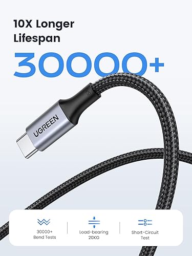UGREEN USB-C to USB-C 2.0 100W Alu Case with Braid 3m