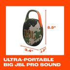 JBL Clip 5 Portable Bluetooth Speaker - IP67 Waterproof & Dustproof