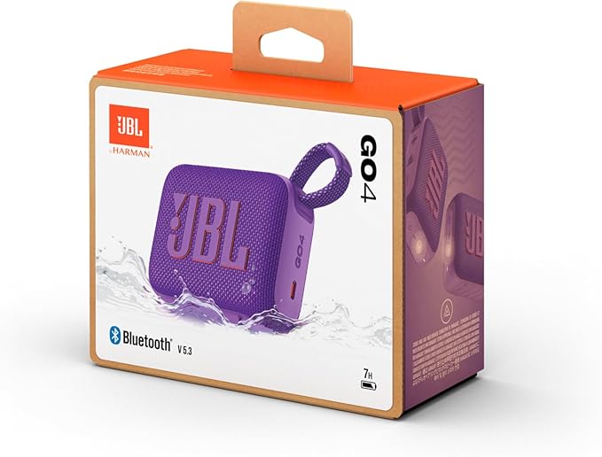JBL GO 4 Portable Bluetooth Speaker with IP67 Waterproof Design