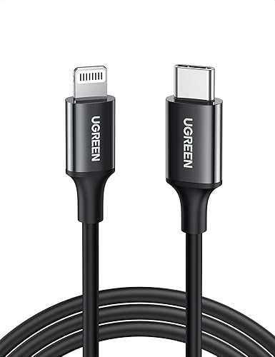 UGREEN USBC -to Lightning Cable M/M Nickel Plating ABS Shell 1m (Black)