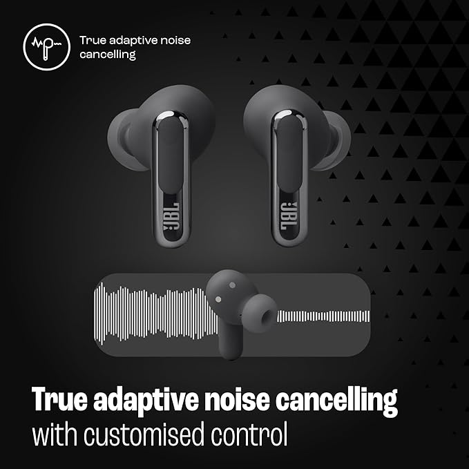 JBL Live Beam 3 - True Wireless Noise-Cancelling Closed-Stick Earbuds