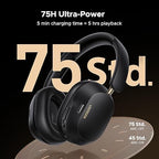 UGREEN HiTune Max 5C Hybrid Active Noise-Cancelling Headphones -Black
