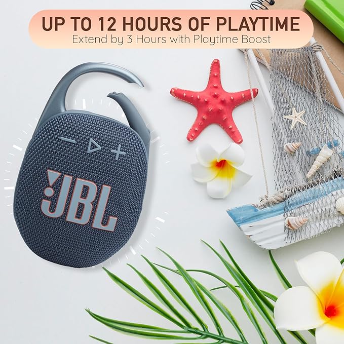 JBL Clip 5 Portable Bluetooth Speaker - IP67 Waterproof & Dustproof