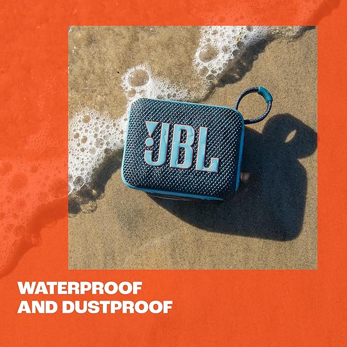 JBL GO 4 Portable Bluetooth Speaker with IP67 Waterproof Design