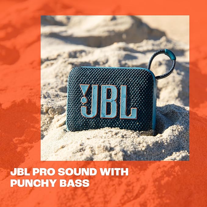 JBL GO 4 Portable Bluetooth Speaker with IP67 Waterproof Design