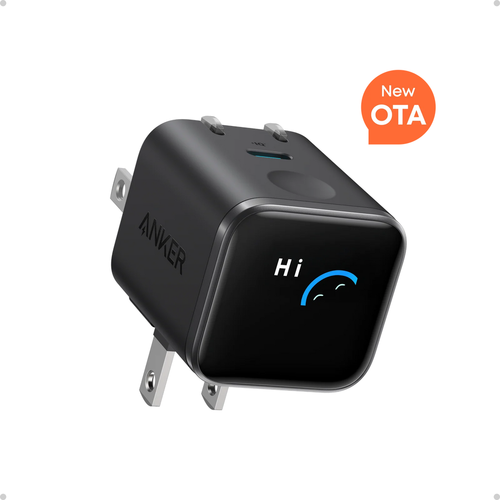 Anker Nano Charger (45W, Smart Display, 180° Foldable)