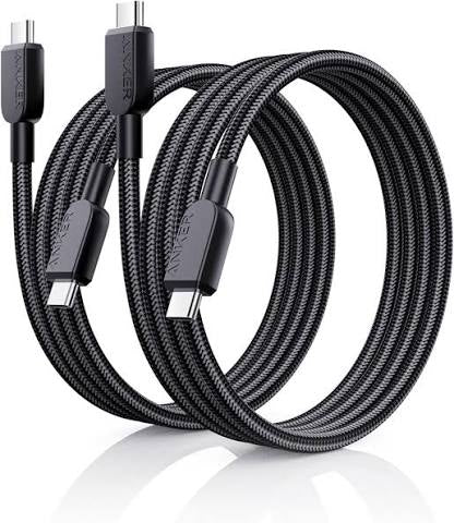 Anker USB-C to USB-C Cable 3ft, 240W, Black
