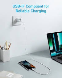 Anker 322 USB-C to USB-C Cable 3ft Braided B2B White