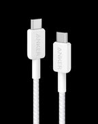 Anker 322 USB-C to USB-C Cable 3ft Braided B2B White