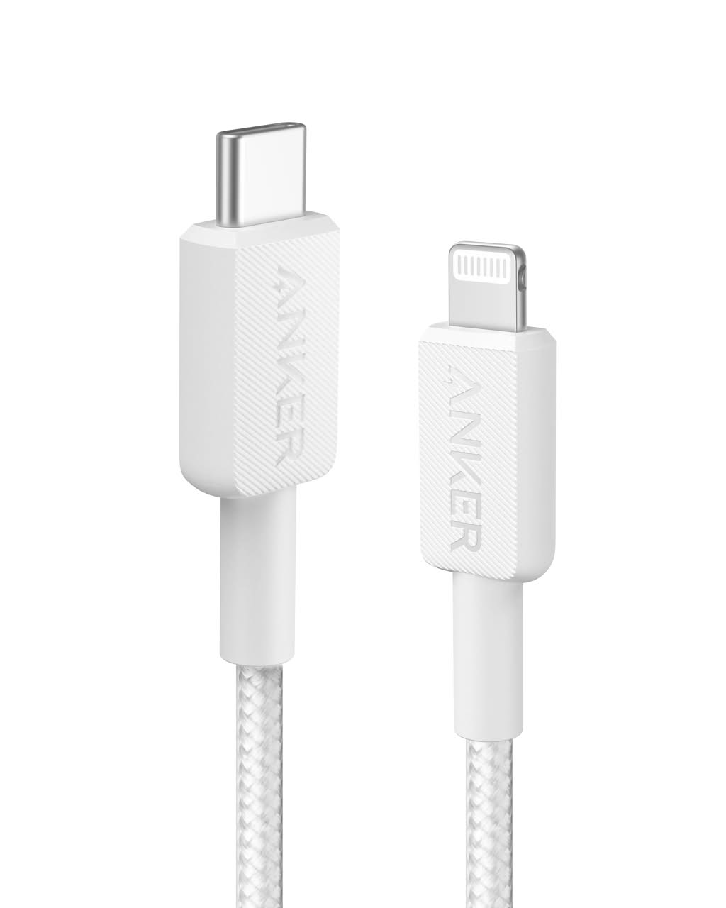 Anker 322 USB-C to Lightning Cable (3ft Braided)  - White