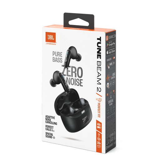 JBL Tune Beam 2 Wireless Bluetooth Earbuds, Noise Reduction
