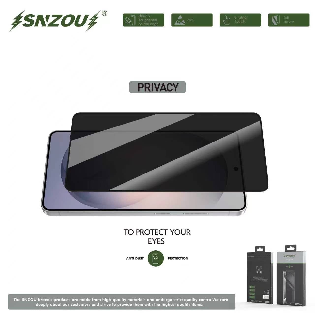SNZOU PRIVACY SCREEN PROTECTOR SAMSUNG S24 Ultra