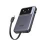 Ugreen Uno Power Bank USB-C and USB Ports with Built-in Cable 10000mAh 30WGray-