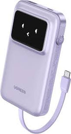 UGREEN PB511 Uno External Battery, 10000mAh, 30W, OC PD, 1x USB-A 2 x USB-C, Purple