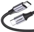 UGREEN USBC -to USB-C PD Fast Charging Cable 3A Max Gray Black 1m