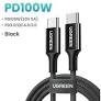 Ugreen US557 USB-C/USB-C PD cable 100W 1m-black