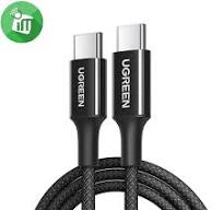 UGREEN USB-C to USB-C PD Fast Charging Braided Cable 100W Max 1m black