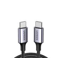 UGREEN USBC -to USB-C PD Fast Charging Cable 3A Max Gray Black 1m
