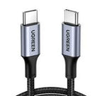 UGREEN USBC -to USB-C PD Fast Charging Cable 3A Max Gray Black 1m