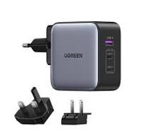 UGREEN Fast Charger GaN 1USB-A&2USB-C 65W Black