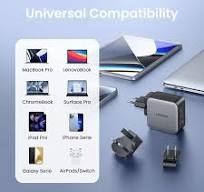 UGREEN Fast Charger GaN 1USB-A&2USB-C 65W Black
