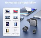 UGREEN Fast Charger GaN 1USB-A&2USB-C 65W Black