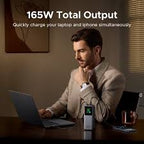 UGREEN 165W Power Bank with Retractable Cable