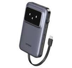 Ugreen Uno Power Bank USB-C and USB Ports with Built-in Cable 10000mAh 30WGray-