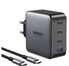 UGREEN USB-A 3xUSB-C 100W GaN Wall Charger USB-C Cable Black