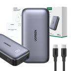 UGREEN 10000mAh Two-way Fast Charging Power Bank Gray 30W