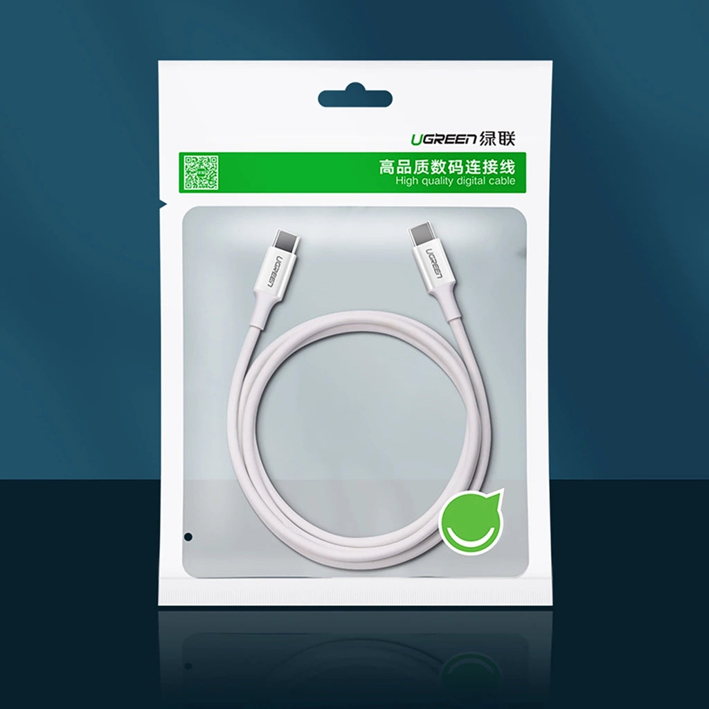 UGREEN USB C 2.0 C M/M ABS Cover 1.5m (White)