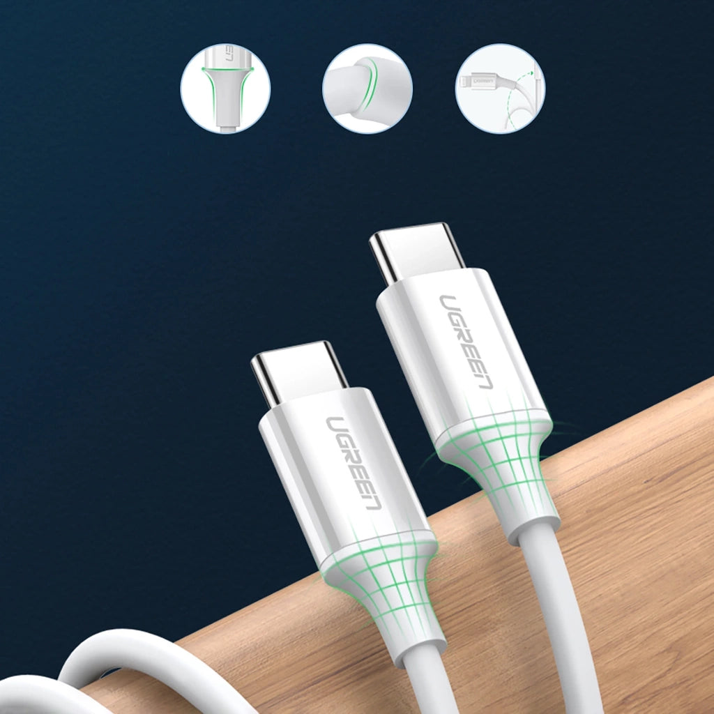 UGREEN USB 2.0 C M/M ABS Cover 2m (White) 60W