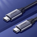 UGREEN USB 3.1 Type C Male to Type C Male Cable Nickel Plating Aluminum Shell 1.5m (Gray)
