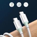 UGREEN USB 2.0 C M/M ABS Cover 1m (White) 60W
