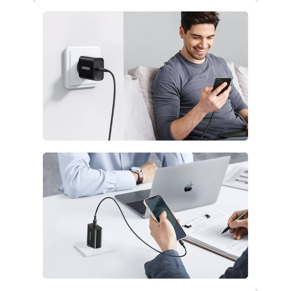 UGREEN Fast Charging Power Adapter with PD 20W EU (Black)