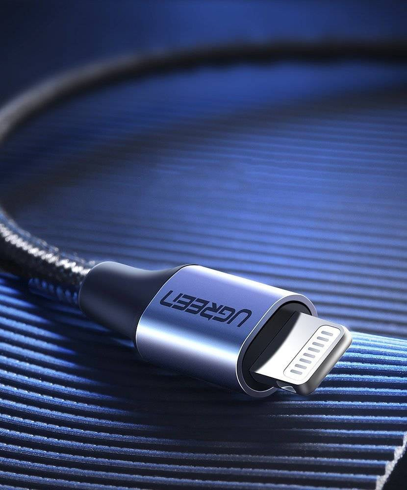 UGREEN USB-C TO LIGHTNING Fast Charging CABLE 1M Gray
