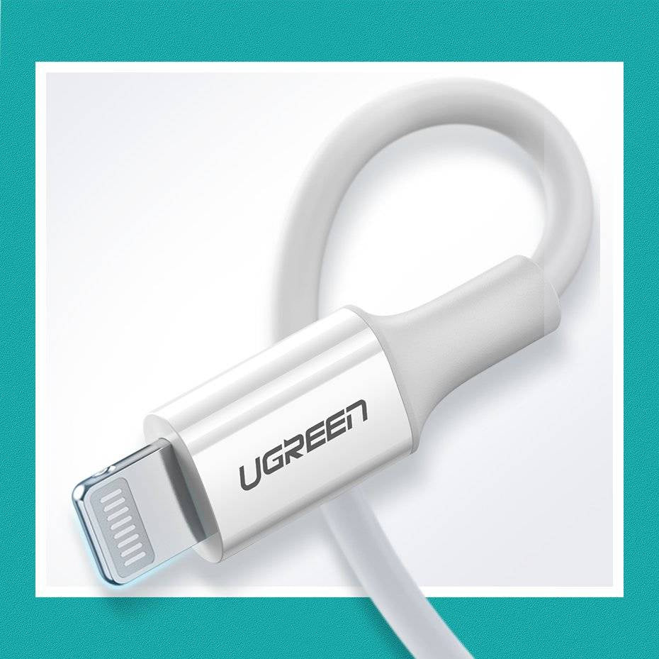 UGREEN USBC -to Lightning PD Fast Charging 3A Max White 1m