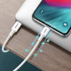 UGREEN USBC -to Lightning PD Fast Charging 3A Max White 1m
